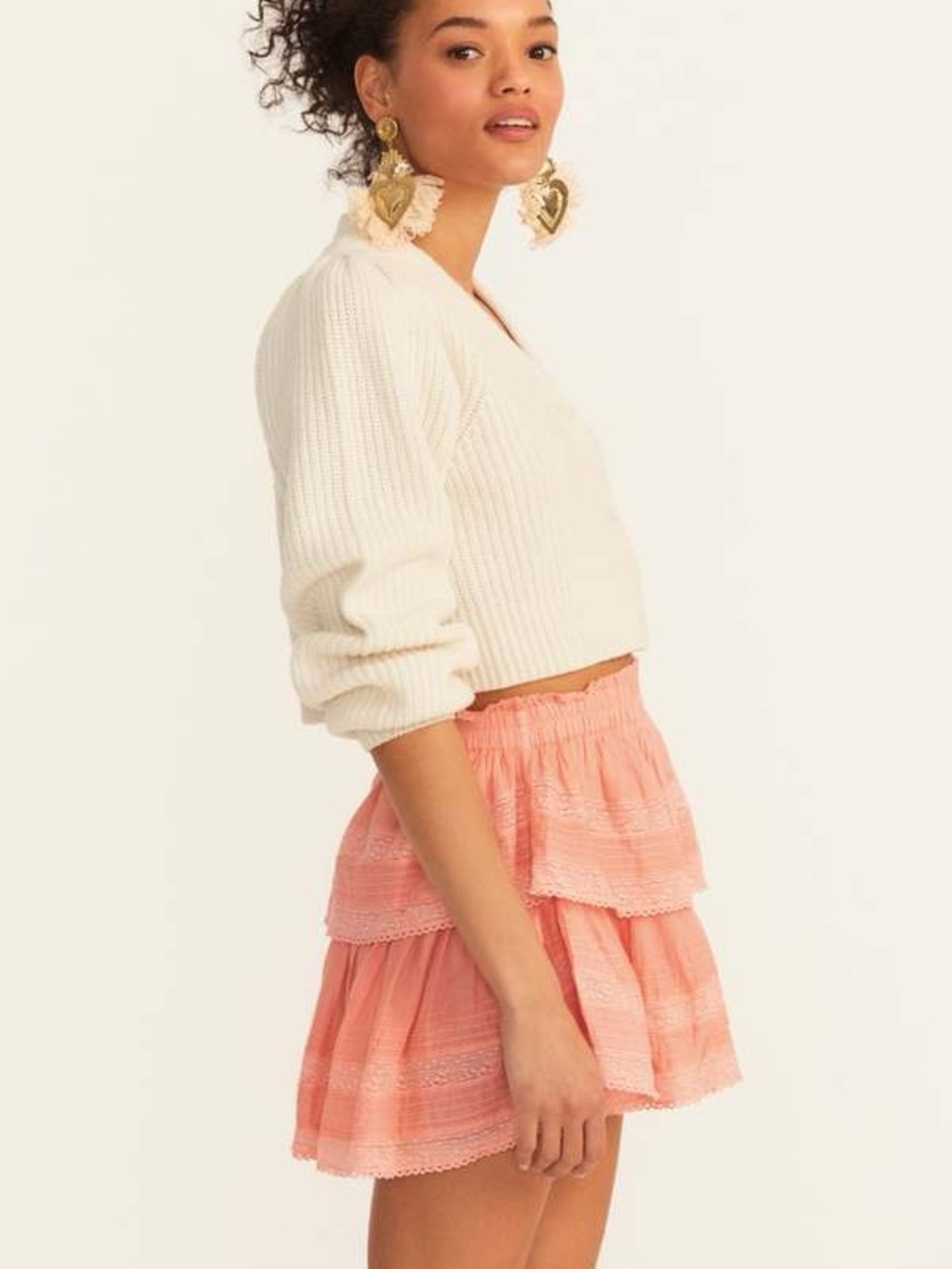 LoveShackFancy Ruffle Mini Skirt - Picture 5 of 9
